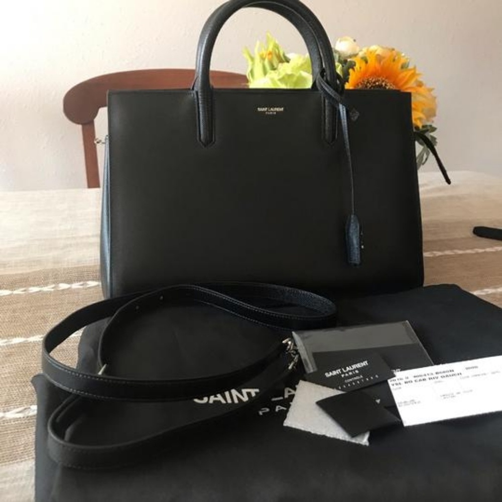 Saint Laurent Cabas Rive Gauche Small Leather - Picture 2 of 8